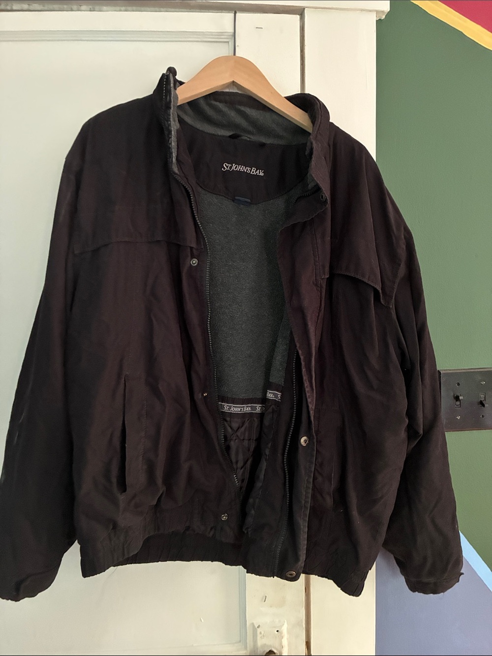 St. John's Bay Brown Bomber Jacket